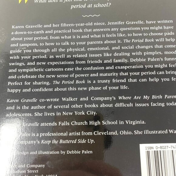The Period Book By Karen Gravelle Girls Nonfiction Paperback - Picture 4 of 9